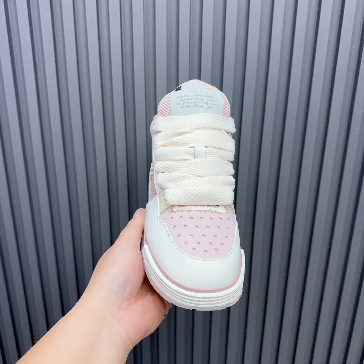 Men's shoes 💰660💰 AMIRI AMIRI trendy brand hot sale 🔥 Available all year round, couples 💑 Official website synchronization Imported fabrics 1⃣️ vs 1⃣️ replica, original factory special original sole, 35-45 (45. non-refundable)